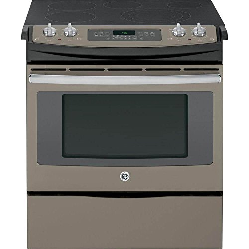 GE JS750EFES 30″ Slate Electric SlideIn Smoothtop Range Convection